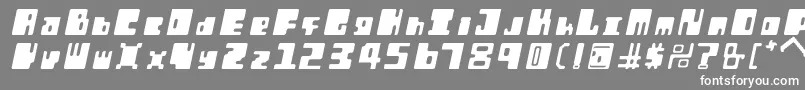 フォントOrtIt – 灰色の背景に白い文字