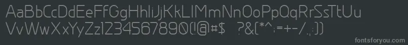 フォントGreyscalebasic – 黒い背景に灰色の文字