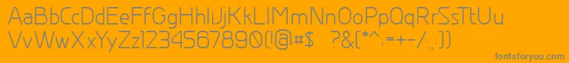 Greyscalebasic Font – Gray Fonts on Orange Background