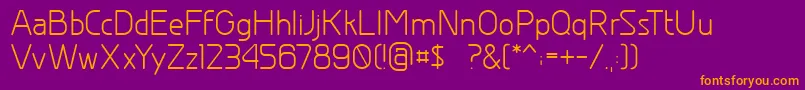 Greyscalebasic Font – Orange Fonts on Purple Background