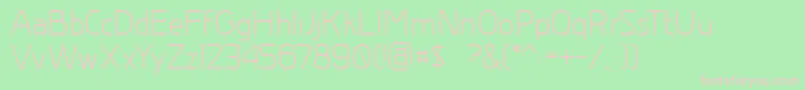 Greyscalebasic Font – Pink Fonts on Green Background