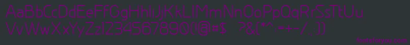 Greyscalebasic Font – Purple Fonts on Black Background