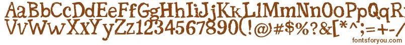 Seriffic Font – Brown Fonts on White Background