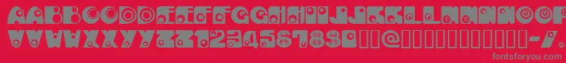 フォントKanE – 赤い背景に灰色の文字