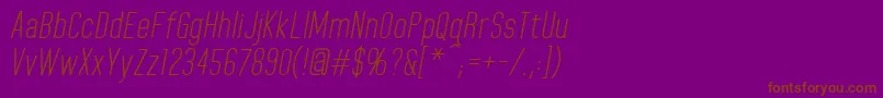 HomeplanetbbItalic Font – Brown Fonts on Purple Background