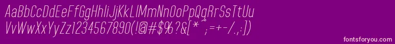 HomeplanetbbItalic Font – Pink Fonts on Purple Background