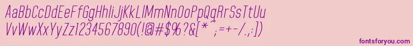 HomeplanetbbItalic Font – Purple Fonts on Pink Background