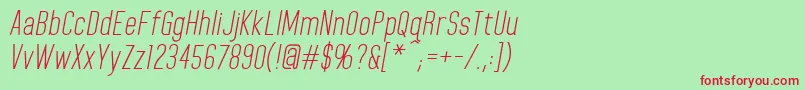 HomeplanetbbItalic Font – Red Fonts on Green Background