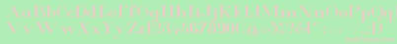 GlamorMediumextended Font – Pink Fonts on Green Background