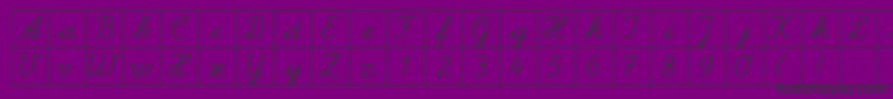 Шрифт SpLaQuadratDb – чёрные шрифты на фиолетовом фоне