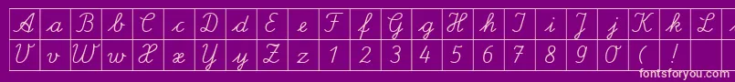 Шрифт SpLaQuadratDb – розовые шрифты на фиолетовом фоне