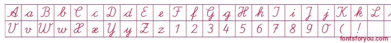 フォントSpLaQuadratDb – 赤い文字