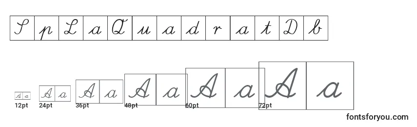 Größen der Schriftart SpLaQuadratDb