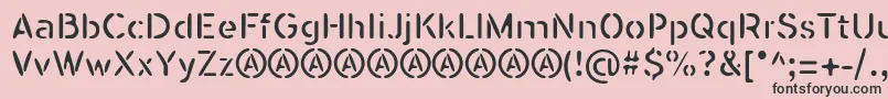 SeisdedosDeadReg Font – Black Fonts on Pink Background