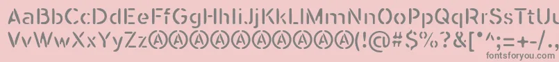 SeisdedosDeadReg Font – Gray Fonts on Pink Background