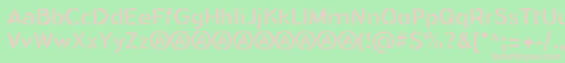 SeisdedosDeadReg Font – Pink Fonts on Green Background