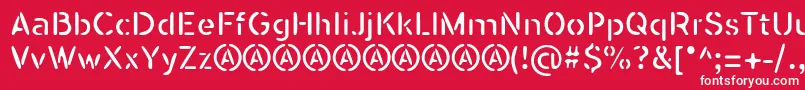 SeisdedosDeadReg Font – White Fonts on Red Background