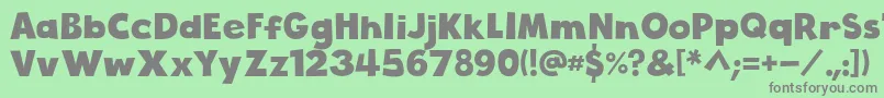 CloudyWithAChanceOfLove Font – Gray Fonts on Green Background