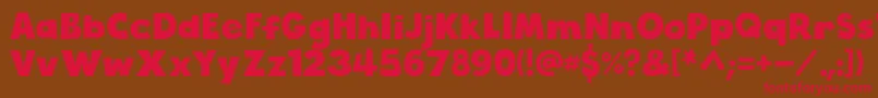 CloudyWithAChanceOfLove Font – Red Fonts on Brown Background