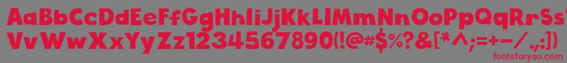 CloudyWithAChanceOfLove Font – Red Fonts on Gray Background