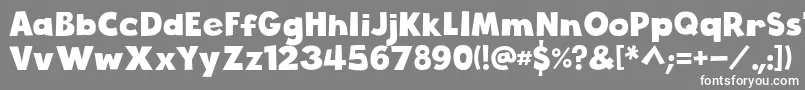 CloudyWithAChanceOfLove Font – White Fonts on Gray Background