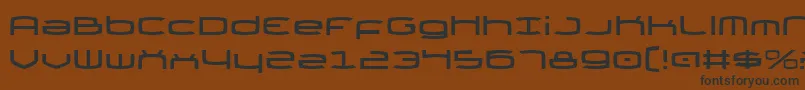 Thundergod Font – Black Fonts on Brown Background