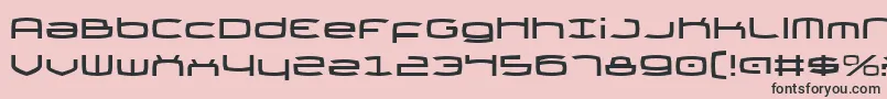 Thundergod Font – Black Fonts on Pink Background