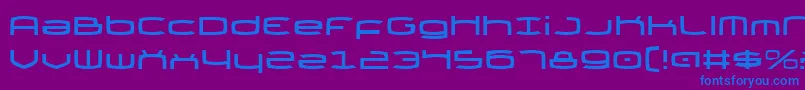 Thundergod Font – Blue Fonts on Purple Background