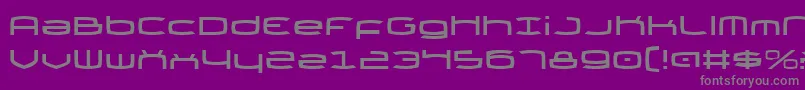 Thundergod-Schriftart – Graue Schriften auf violettem Hintergrund