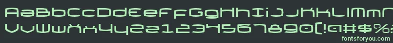 Thundergod Font – Green Fonts on Black Background