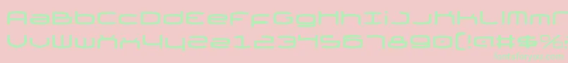 Thundergod Font – Green Fonts on Pink Background