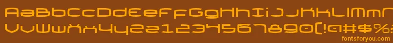 fuente Thundergod – Fuentes Naranjas Sobre Fondo Marrón