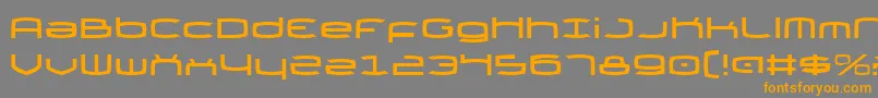Thundergod Font – Orange Fonts on Gray Background