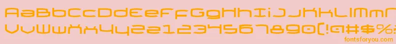 Thundergod Font – Orange Fonts on Pink Background