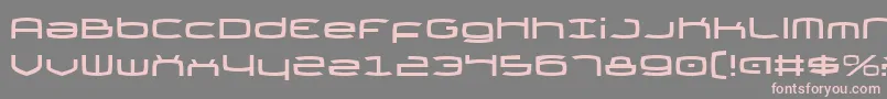 Thundergod Font – Pink Fonts on Gray Background