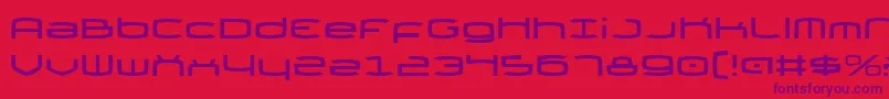 Thundergod Font – Purple Fonts on Red Background