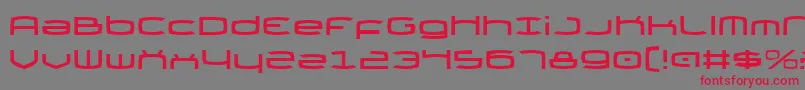Thundergod Font – Red Fonts on Gray Background