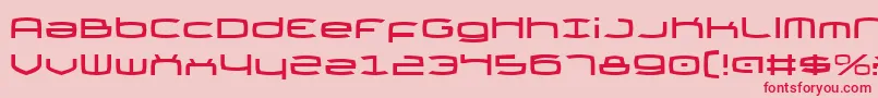 Thundergod Font – Red Fonts on Pink Background