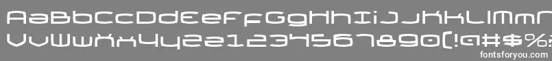 Thundergod Font – White Fonts on Gray Background