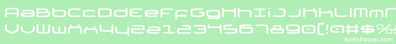 Thundergod Font – White Fonts on Green Background