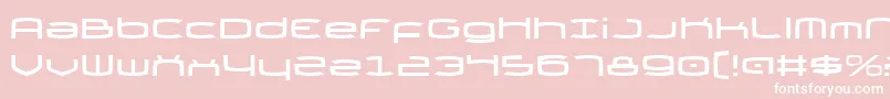 Thundergod Font – White Fonts on Pink Background