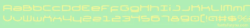 Thundergod Font – Yellow Fonts on Green Background