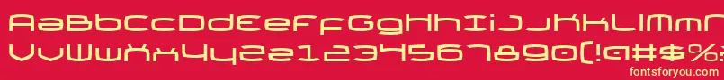 Thundergod Font – Yellow Fonts on Red Background