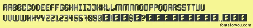 Escheresk Font – Black Fonts on Yellow Background