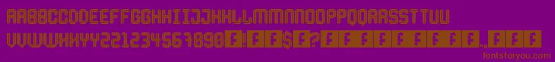 Escheresk Font – Brown Fonts on Purple Background