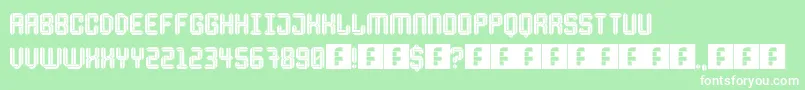 Escheresk Font – White Fonts on Green Background