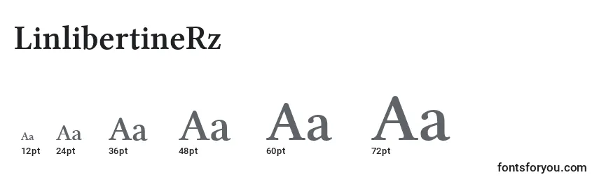 LinlibertineRz Font Sizes
