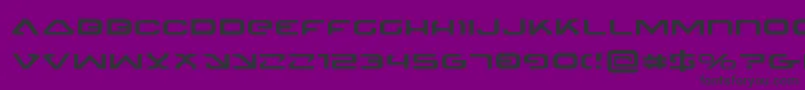 4114BlasterExpanded Font – Black Fonts on Purple Background