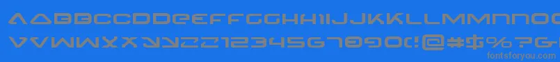 Weitere Informationen zur 4114BlasterExpanded-Schriftart 4114BlasterExpanded-Schriftart – Graue Schriften auf blauem Hintergrund