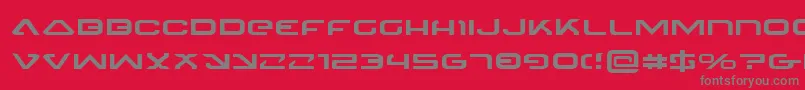 フォント4114BlasterExpanded – 赤い背景に灰色の文字